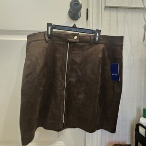 NWT Apt. 9 Suede Skirt